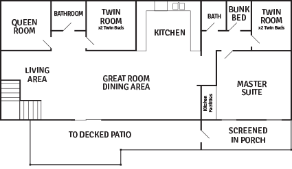 Huntsville Hideaway First Floor Plan